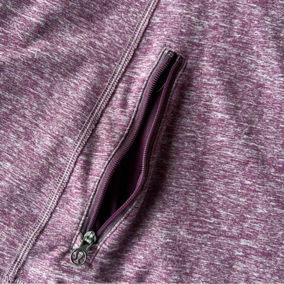 Lululemon ~ Run Your Heart Out Pullover ~ Heathered Plum ~ Womens Size 6 - Picture 7 of 16